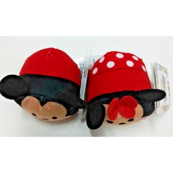 New Disney‎ Mini Tsum Tsum Plush Lot of 2 | Mickey, Minnie | w/Tags - Picture 2 of 12